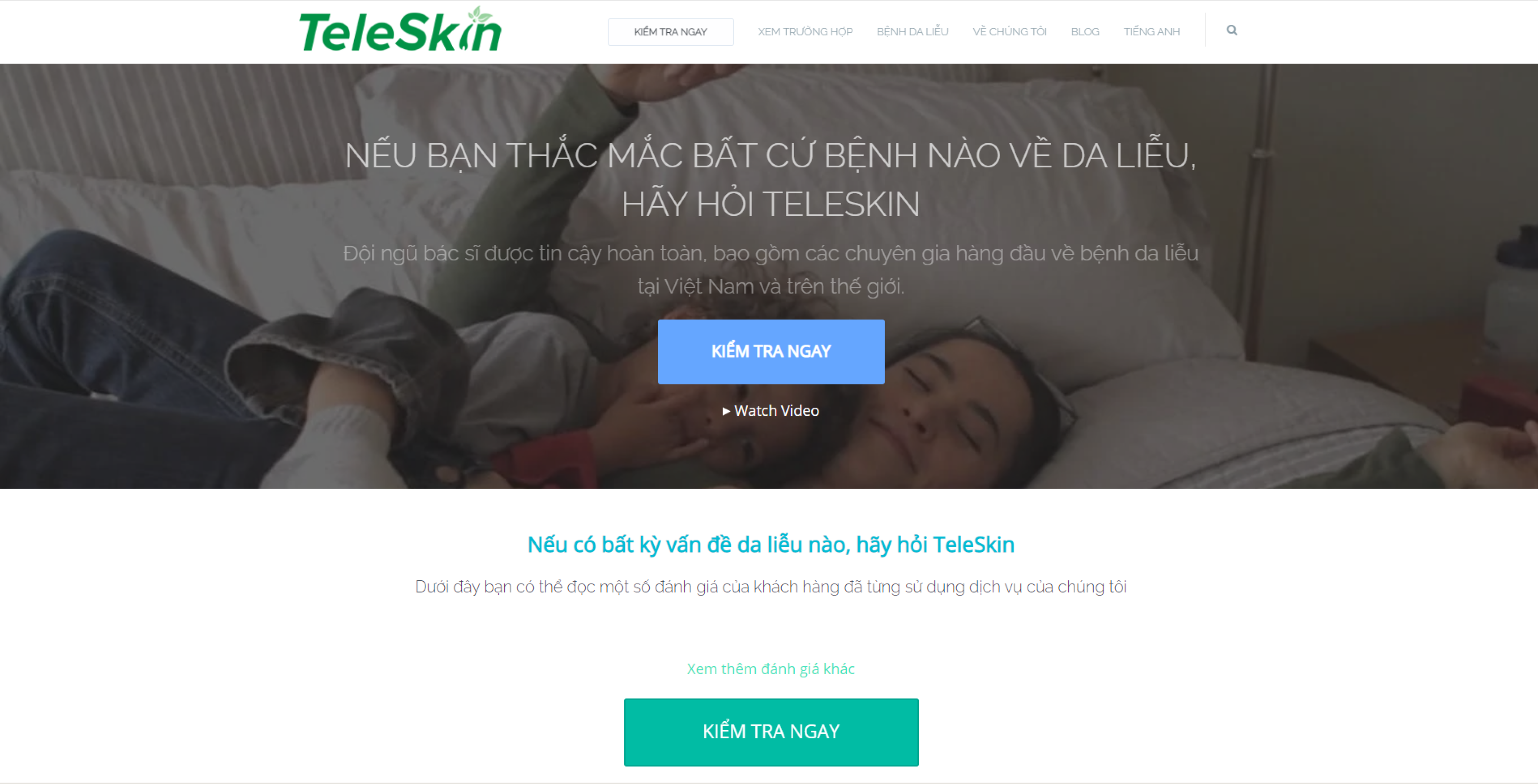 Website da liễu TeleSkin